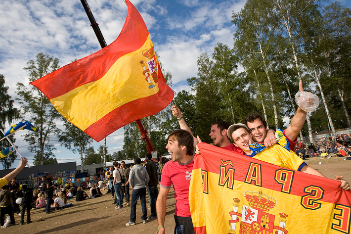2008-06-14 - EM Sverige - Spanien  från Hultsfredsfestivalen, Hultsfred