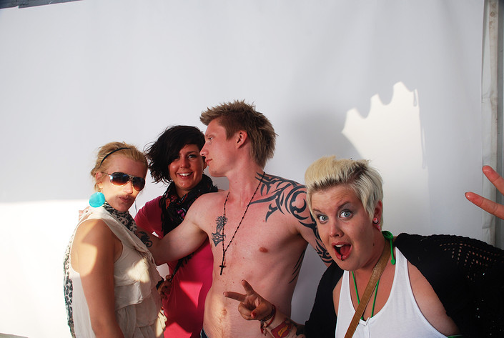 2009-06-26 - Rockfotostudion från Peace & Love, Borlänge