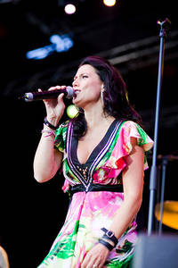 2009-08-14 - Jill Johnson från Sundbyholms Travbana, Eskilstuna