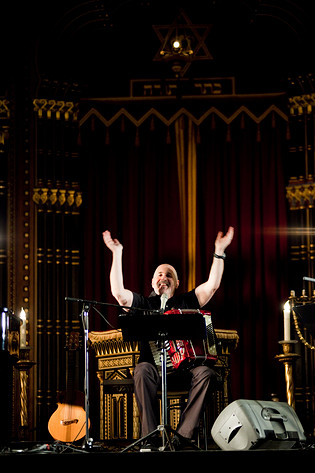 2009-10-31 - Frank London och Lorin Sklamberg från Stockholms Stora Synagoga, Stockholm