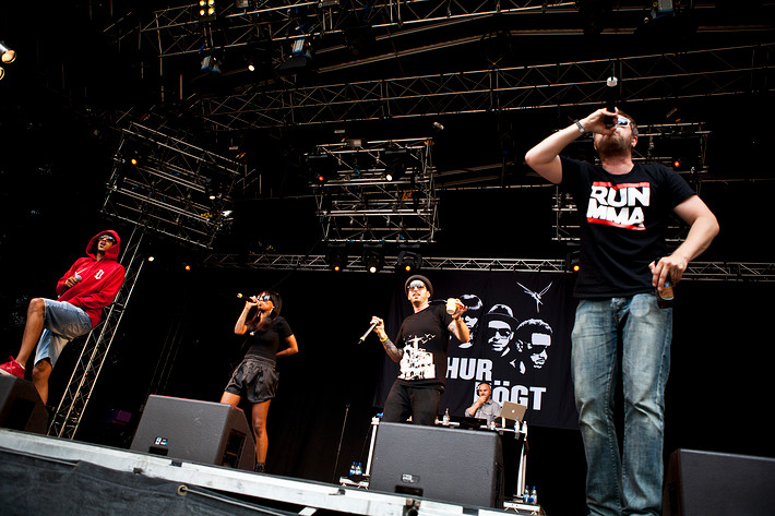 2010-07-03 - Adiam, Nimo, Näääk, Rusiak från Peace & Love, Borlänge