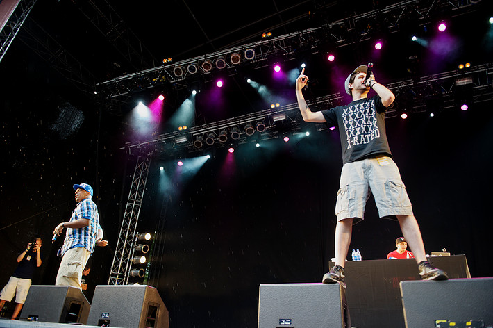 2011-06-30 - Cunninlynguists från Peace & Love, Borlänge