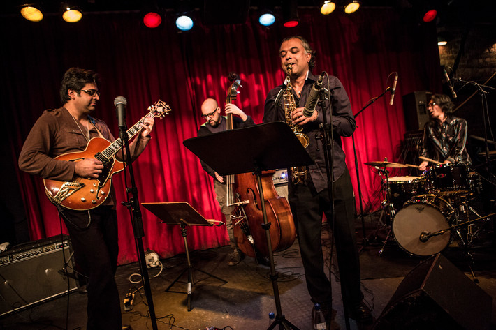 2013-04-16 - Rez Abbasi Trio feat. Rudresh Mahanthappa från Fasching, Stockholm