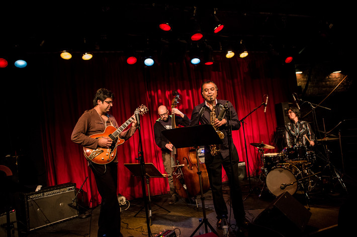 2013-04-16 - Rez Abbasi Trio feat. Rudresh Mahanthappa från Fasching, Stockholm