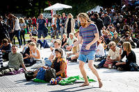 2013-08-10 - Cheikh Lô från Way Out West, Göteborg