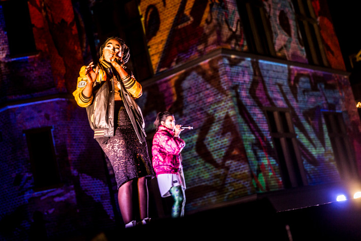 2014-12-13 - Maxida & Mimie Märak från Rådhustorget, Umeå