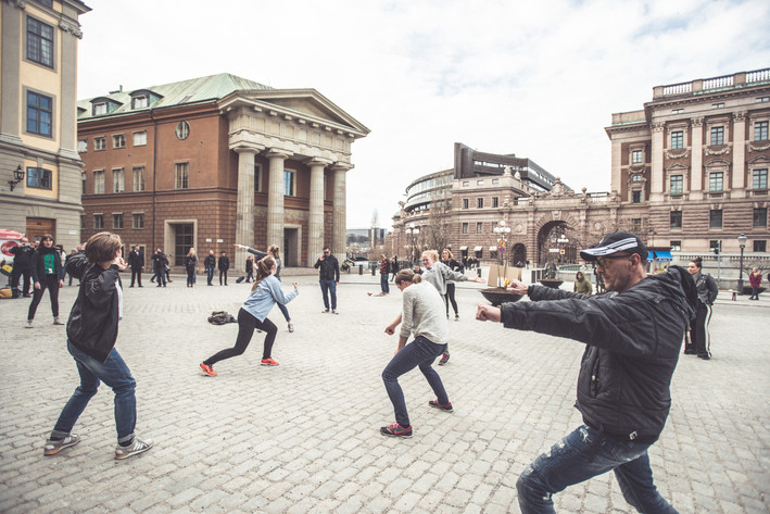2016-04-14 - Dansa bort danstillståndet med DJ Rossana Dinamarca & AmberValent + motion:motion från Mynttorget, Stockholm