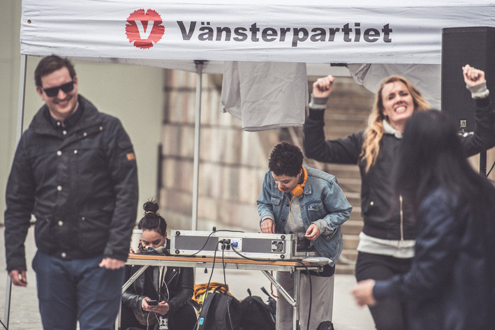 2016-04-14 - Dansa bort danstillståndet med DJ Rossana Dinamarca & AmberValent + motion:motion från Mynttorget, Stockholm