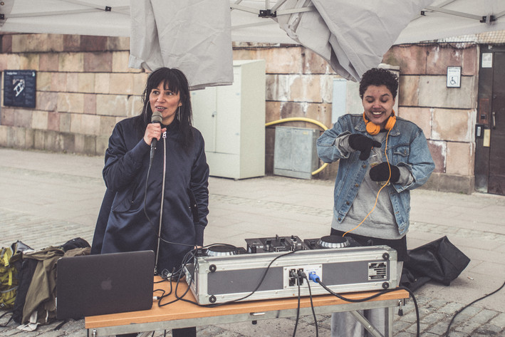 2016-04-14 - Dansa bort danstillståndet med DJ Rossana Dinamarca & AmberValent + motion:motion från Mynttorget, Stockholm