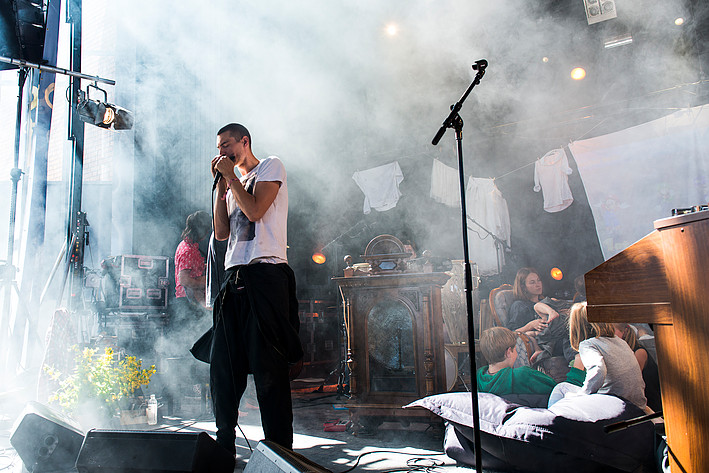 2016-07-07 - Gustaf Norén med familj från Peace & Love, Borlänge