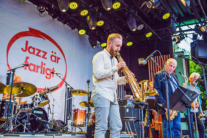 2016-08-17 - Gilbert Holmström Quartet + Jonas Kullhammar från Liseberg, Jazz är farligt, Göteborg