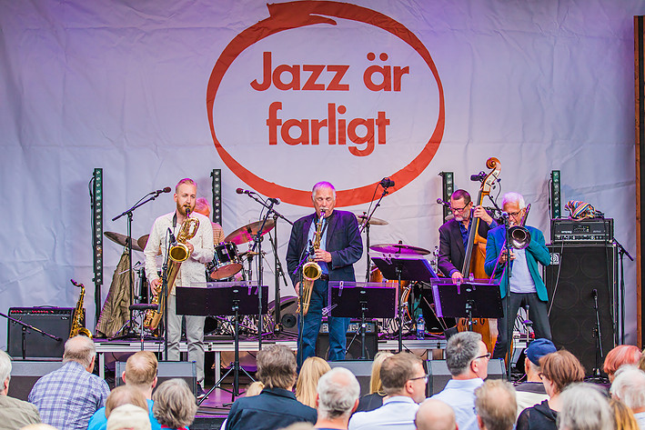 2016-08-17 - Gilbert Holmström Quartet + Jonas Kullhammar från Liseberg, Jazz är farligt, Göteborg