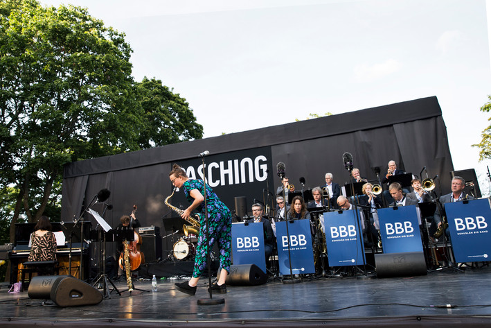 2017-08-19 - Malin Wättring Kvartett & Bohuslän Big Band från Vitabergsparken, Stockholm