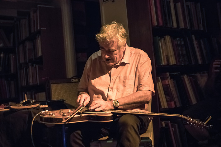2018-05-20 - Fred Frith, Susana Santos Silva och Sten Sandell från Rönnells, Stockholm