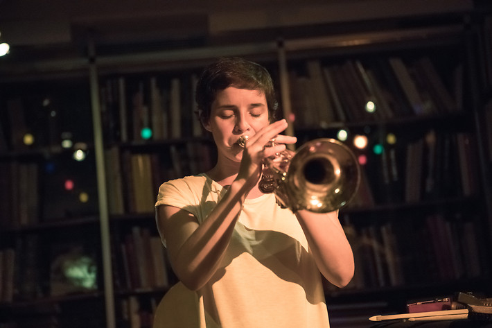 2018-05-20 - Fred Frith, Susana Santos Silva och Sten Sandell från Rönnells, Stockholm