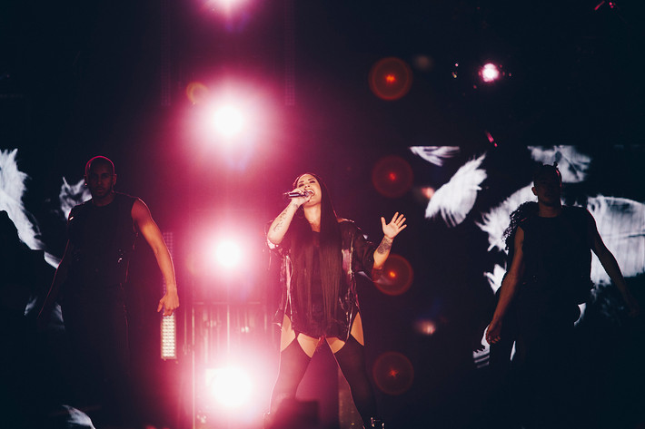2018-06-02 - Demi Lovato från Annexet, Stockholm