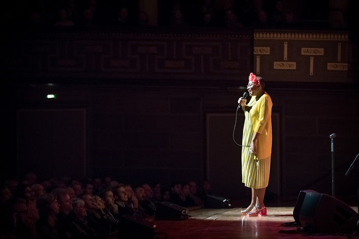 2018-11-09 - Cécile McLorin Salvant & Clayton-Hamilton Jazz Orchestra från Konserthuset, Stockholm