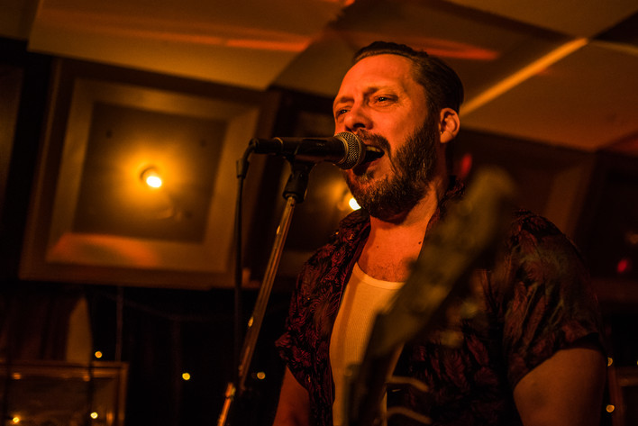 2019-02-01 - Honeyboy Slim and the bad habits från Kafé de luxe, Växjö