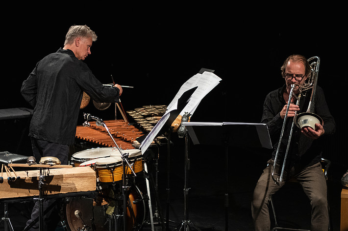 2019-09-15 - Axelsson & Nilsson - slagverk och trombon från Sockerbruket, Göteborg