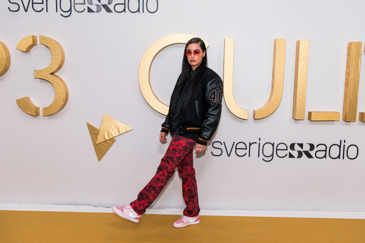 2021-03-20 - P3 Guld - Röda mattan från Elite Hotel Marina Tower, Stockholm