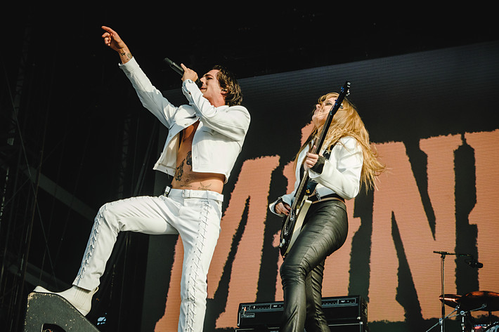 2022-07-01 - Måneskin från Lollapalooza, Stockholm