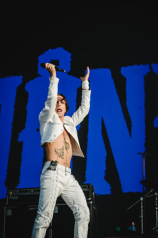 2022-07-01 - Måneskin från Lollapalooza, Stockholm