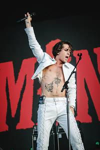 2022-07-01 - Måneskin från Lollapalooza, Stockholm