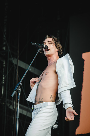 2022-07-01 - Måneskin från Lollapalooza, Stockholm