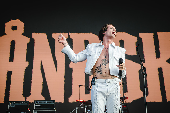 2022-07-01 - Måneskin från Lollapalooza, Stockholm