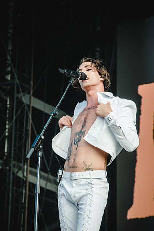 2022-07-01 - Måneskin från Lollapalooza, Stockholm