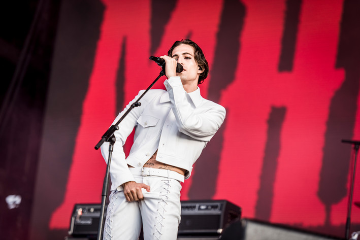 2022-07-01 - Måneskin från Lollapalooza, Stockholm