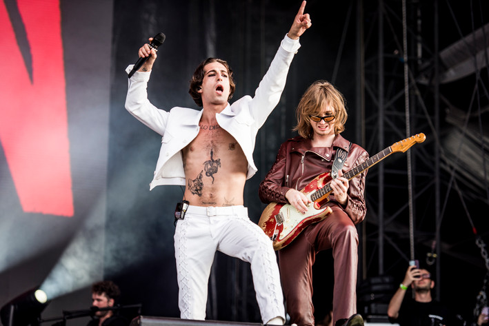 2022-07-01 - Måneskin från Lollapalooza, Stockholm