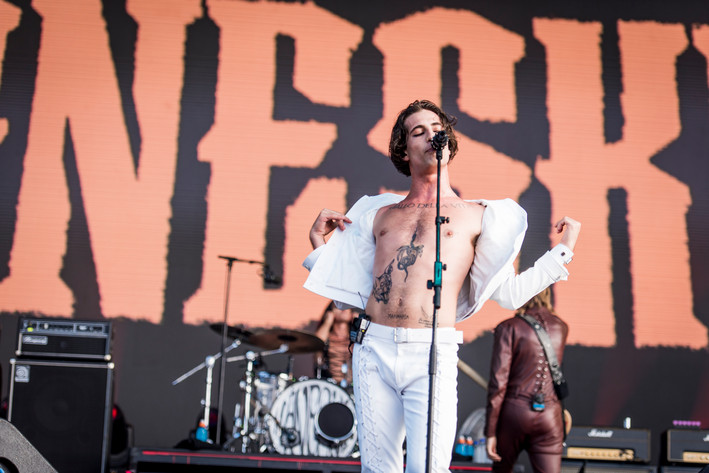 2022-07-01 - Måneskin från Lollapalooza, Stockholm