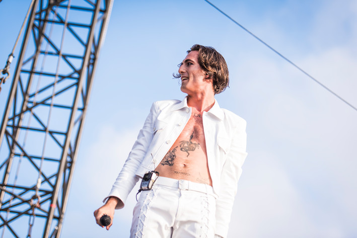 2022-07-01 - Måneskin från Lollapalooza, Stockholm