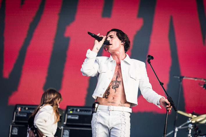 2022-07-01 - Måneskin från Lollapalooza, Stockholm