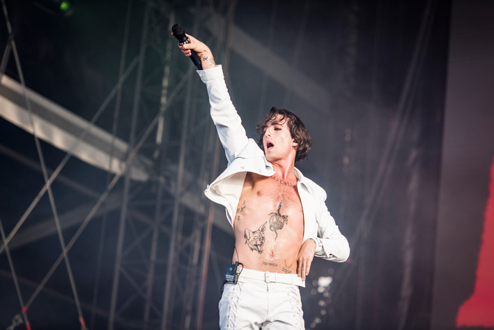 2022-07-01 - Måneskin från Lollapalooza, Stockholm