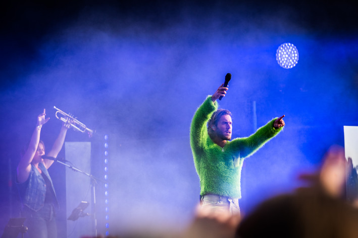 2023-07-14 - Benjamin Ingrosso från Olympia Stage, Helsingborg